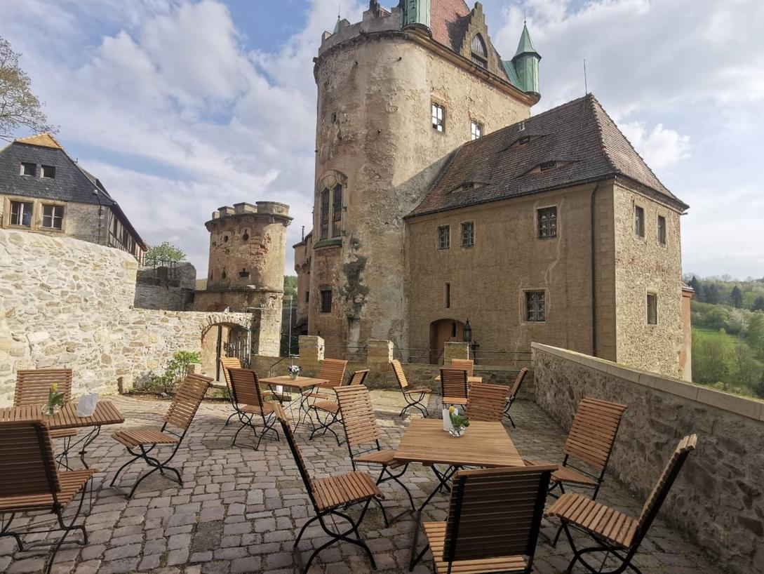 Besuch im Schlosscafé